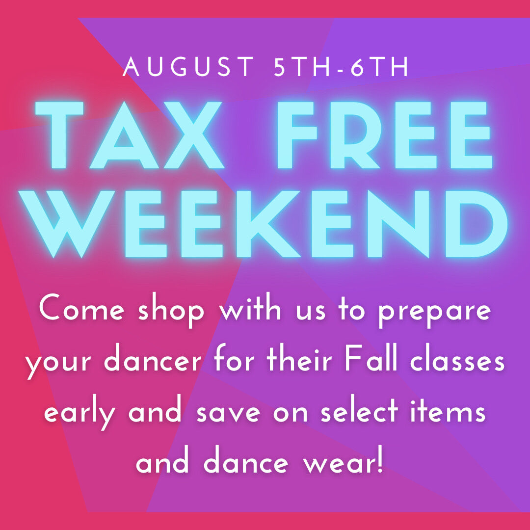 Texas Tax Free weekend at DC! Dancer's Closet