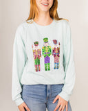 Candy Nutcracker Sequin Sweatshirt   Light Blue/Multi   -Asst.