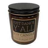 Burlap Bag 9 Oz Soy Candle