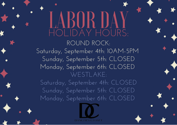 Labor Day Holiday Weekend Closings