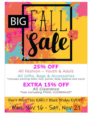 It's time for our BIG FALL SALE!
