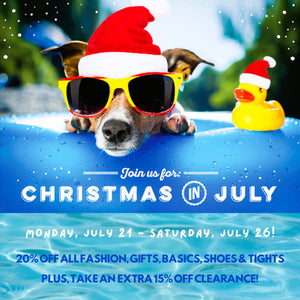 Join us for our Christmas in July Sale!