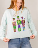 Candy Nutcracker Sequin Sweatshirt   Light Blue/Multi   -Asst.